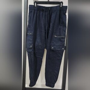 Banana Republic Navy Blue Cargo Jogger Pants